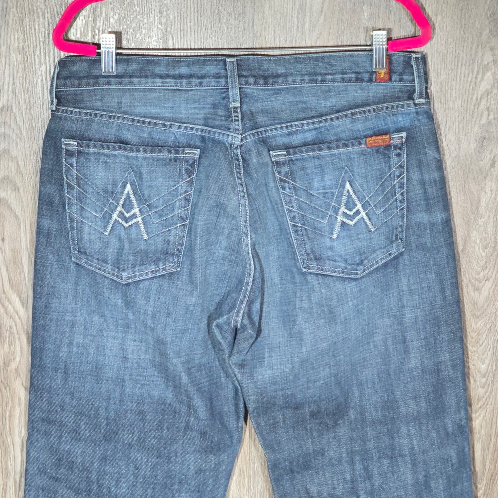 7 For All Mankind Men's A Pocket Relaxed Straight Jeans 36 Blue USA‎ Made